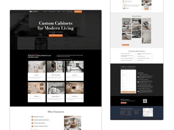 Cabinet Maker Website
